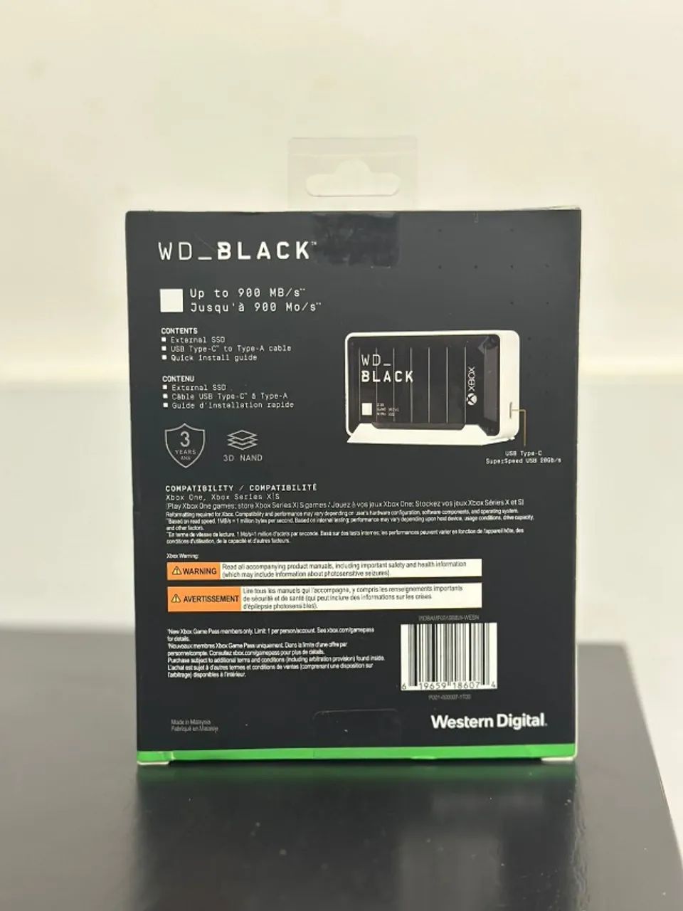 SSD Externo WD_Black D30 1TB (900MB/s) - Foto 2