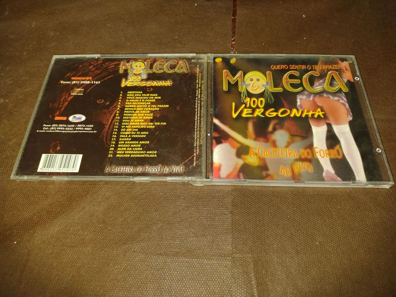 Moleca 100 Vergonha CD de Forró, usado, original.