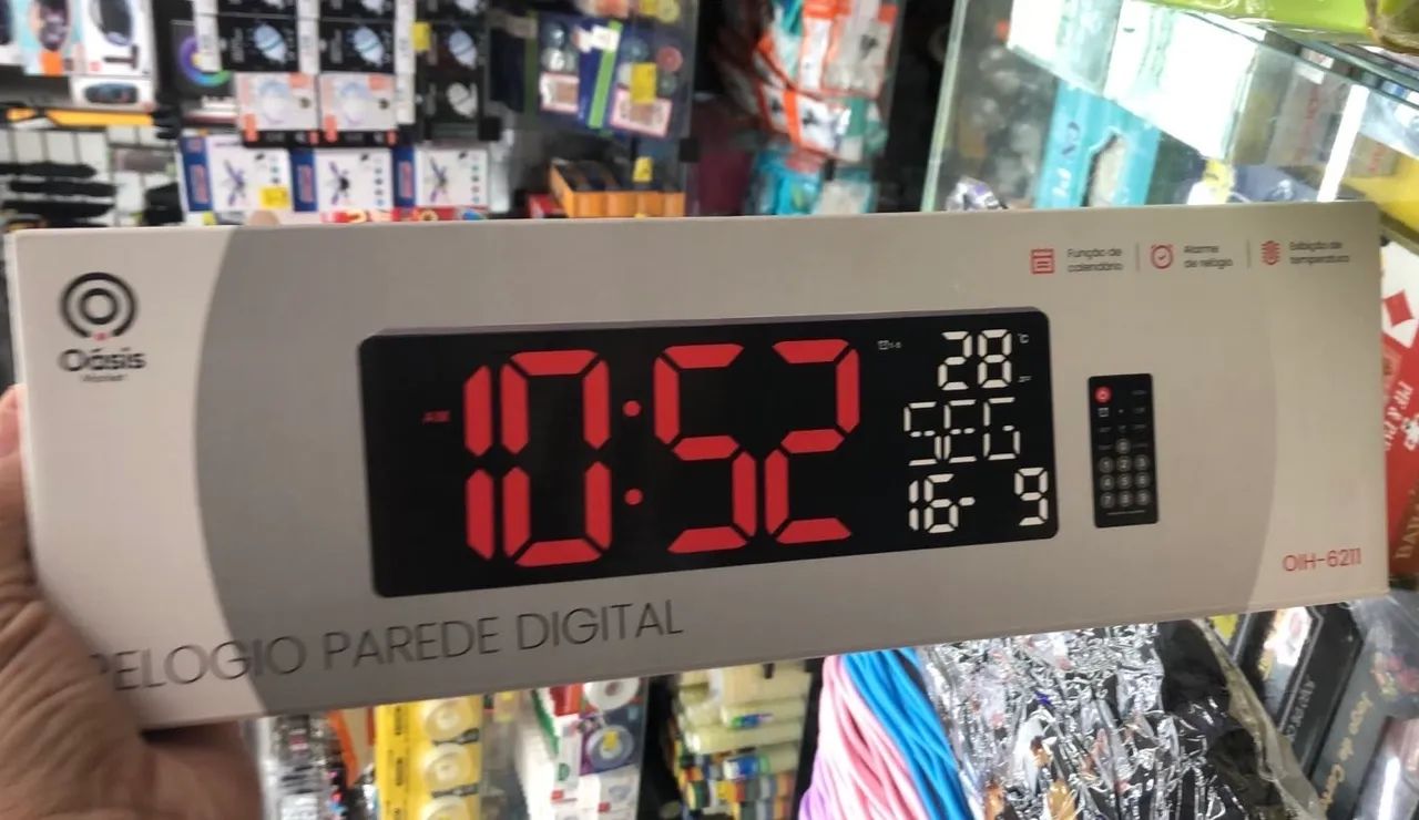 Relógio digital com cronômetro e controle  - Foto 4