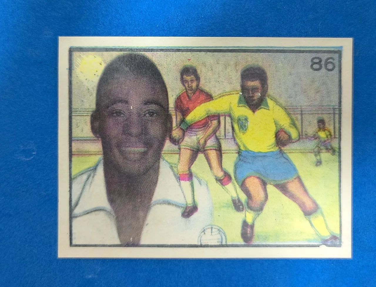 Pelé figurinha do Álbum Coisas Nossas 1963 usada