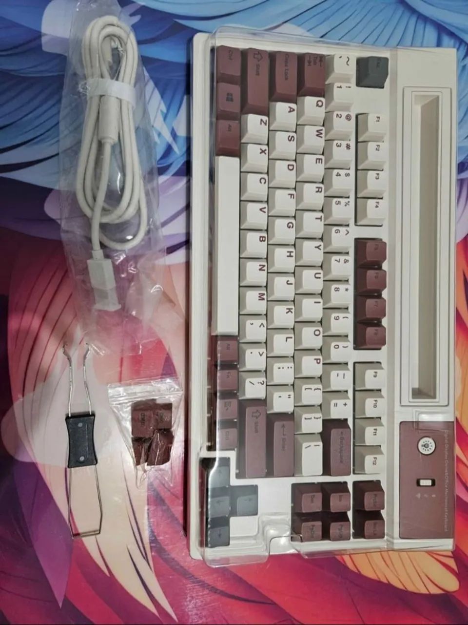 Teclado mecânico sem fio epomaker dynatab75  - Foto 4