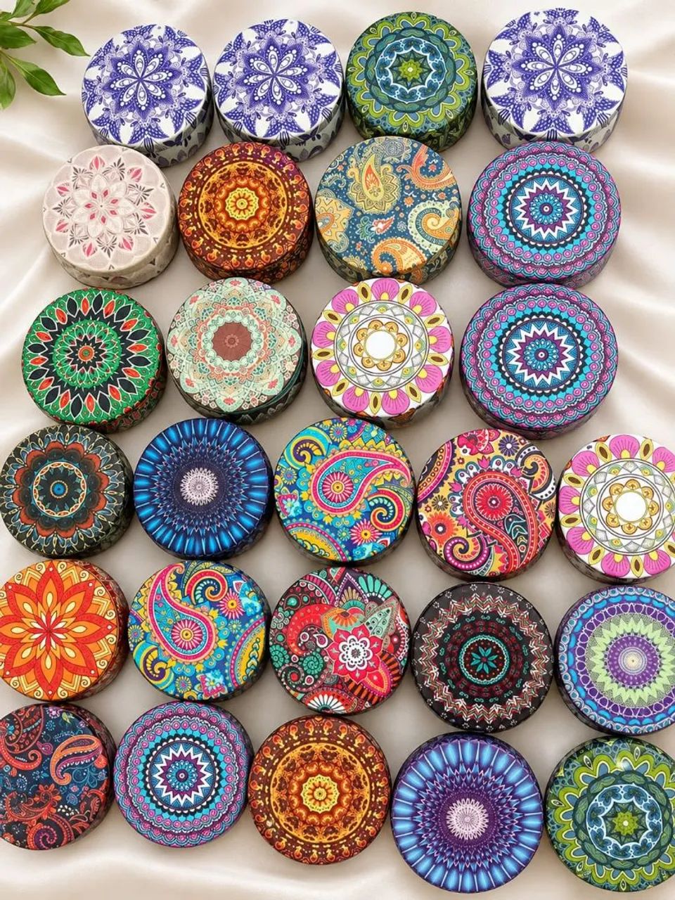 Lote de embalagens diversas para velas e decoração.  - Foto 4