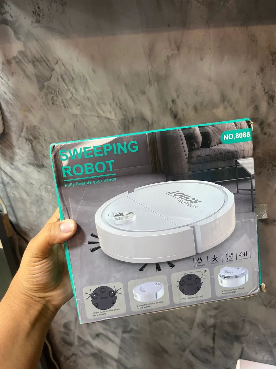 robô aspirador e varredor inteligente Sweepin Robot (Modelo NO.8088) - Foto 2