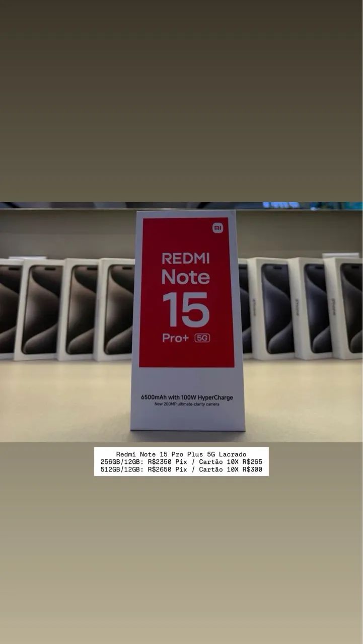 Redmi Note 15 Pro Plus 5G - Lacrado
