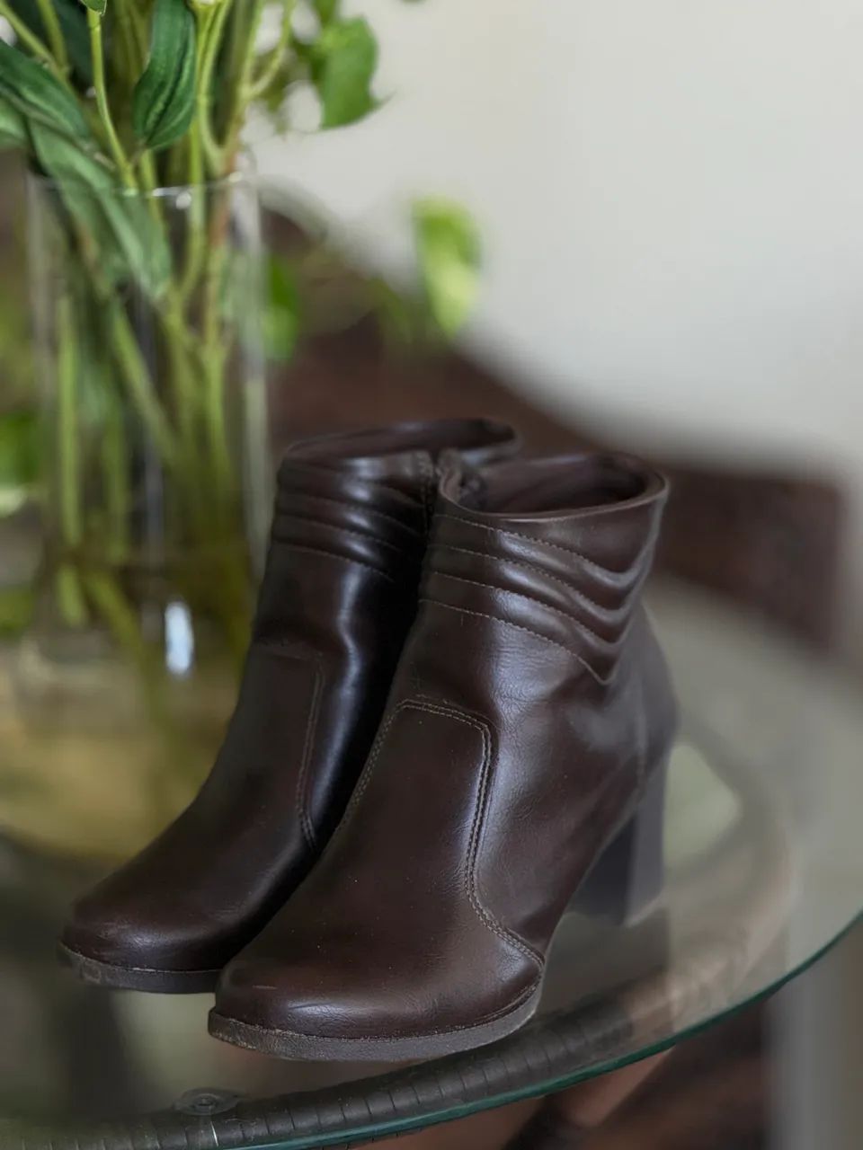 Bota feminina Marrom  - Foto 4