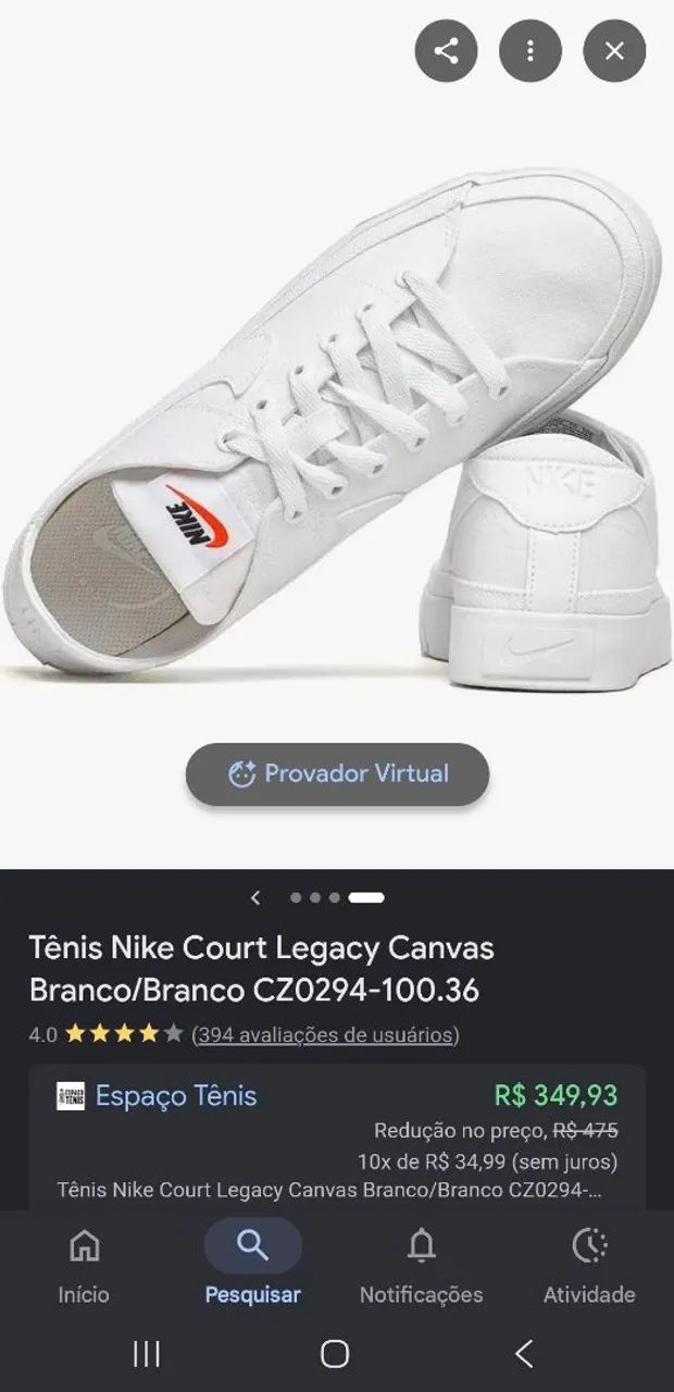 Tênis Nike Court Legacy Canvas - Foto 3