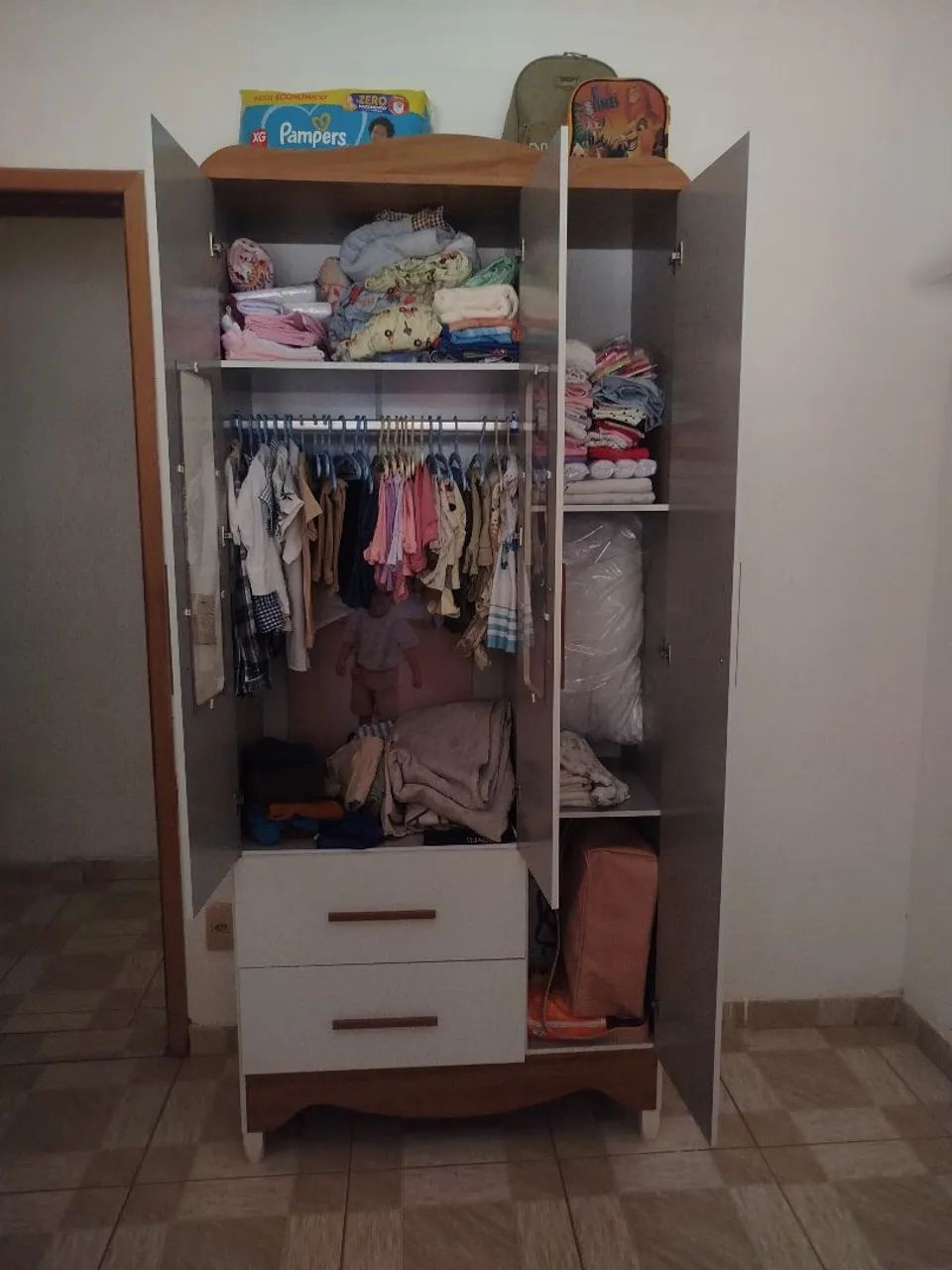 Vendo Guarda Roupa Solteiro Infatil - Foto 3