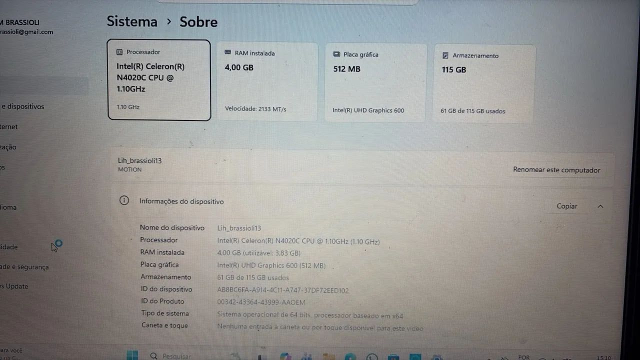 Notebook Positivo