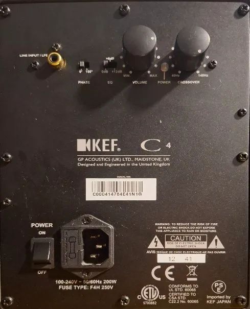 SUBWOOFER KEF C4 200W 8