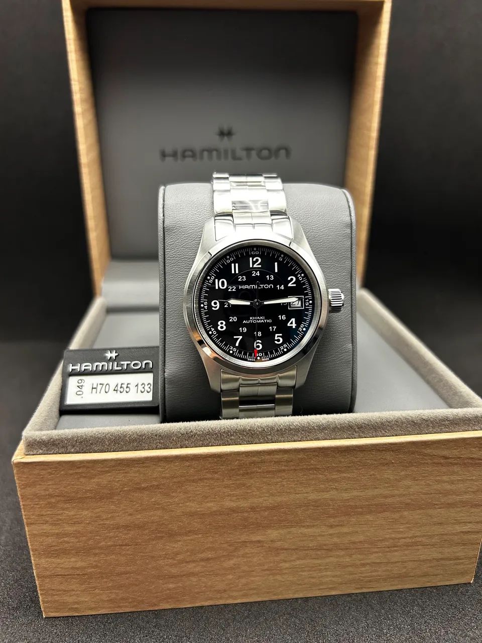 Hamilton Khaki Field Automático Preto H * - Foto 2
