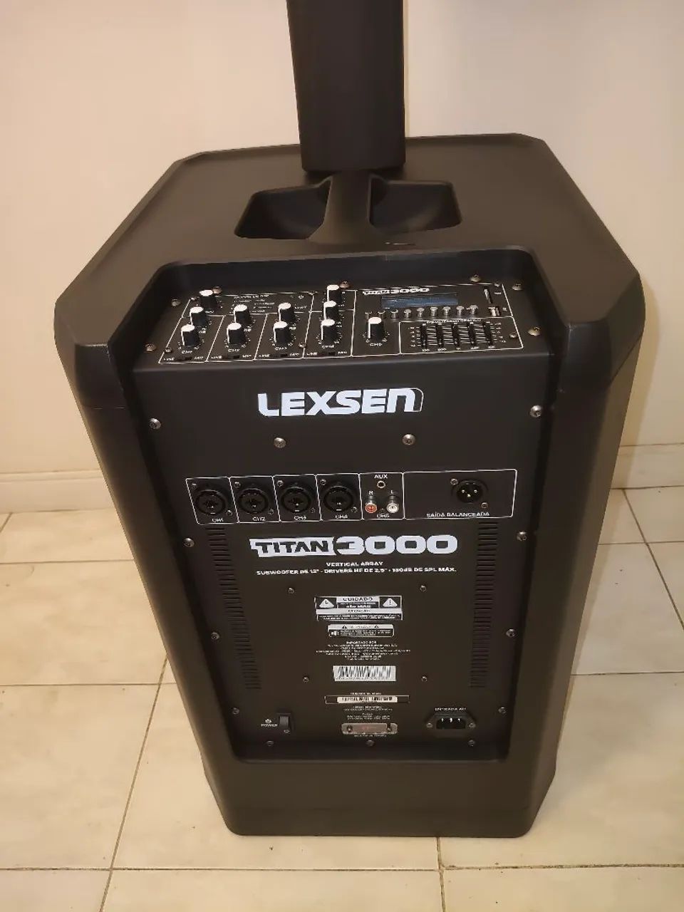 CAIXA DE SOM ATIVA LINE ARRAY VERTICAL LEXSEN TITAN 3000 - Foto 4