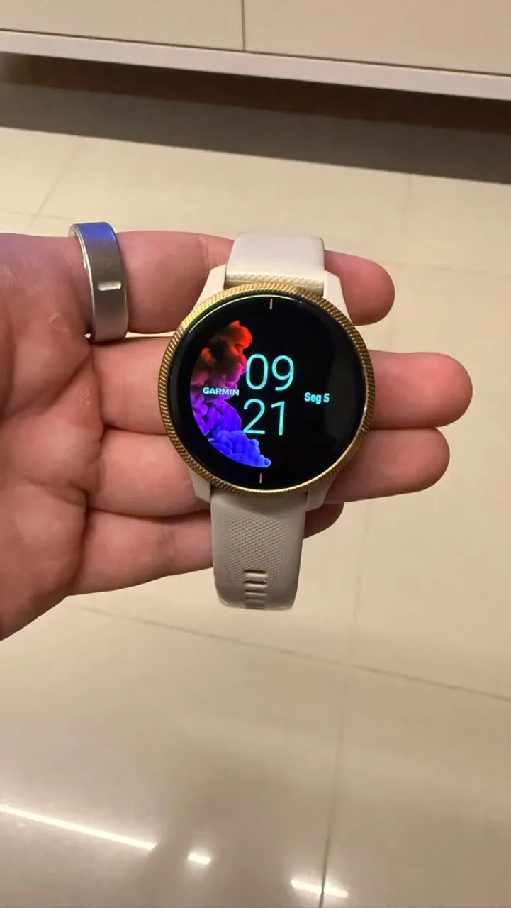 Garmin Venu dourado - Excelente estado 