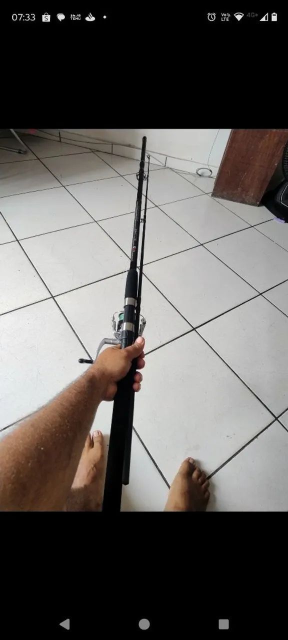 Vara Lumis eclipse 2,10m + molinete 3000 - Foto 2
