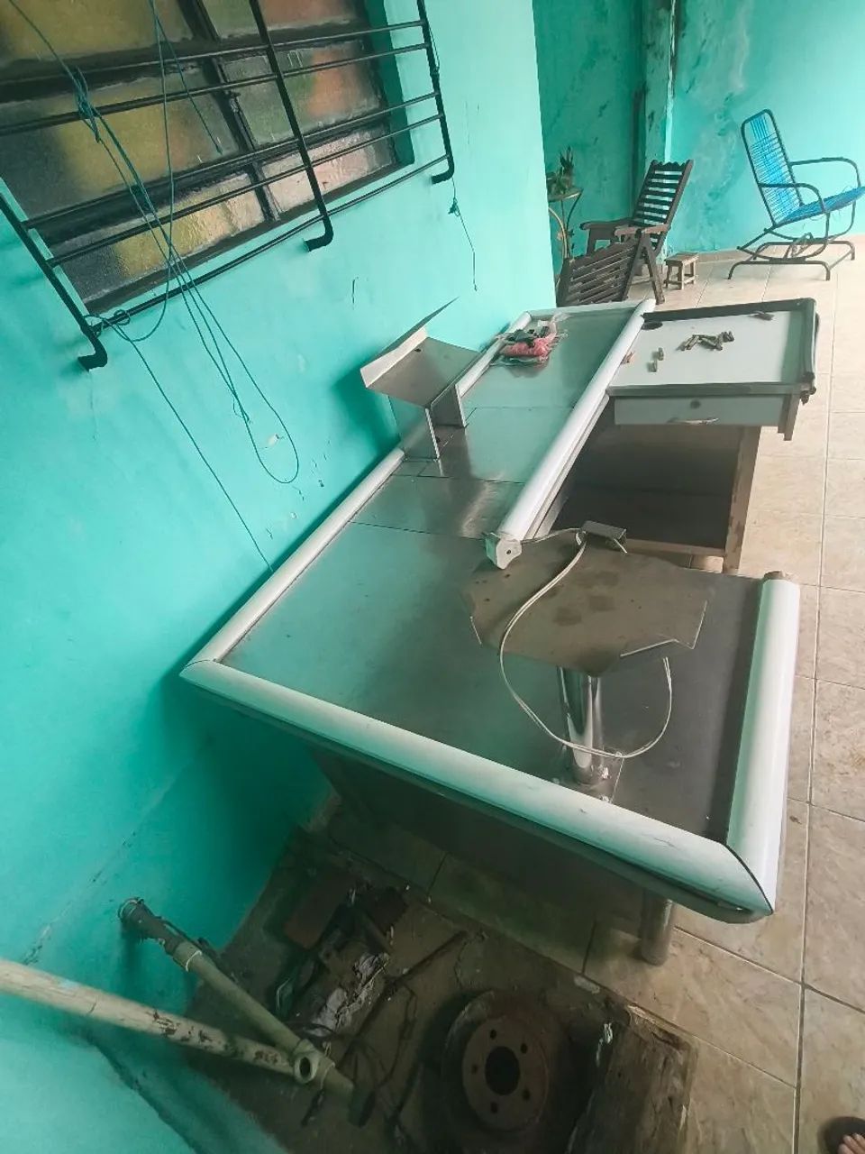 CAIXA DE SUPERMERCADO/BALCÃO/CHECKOUT EM INOX. - Foto 3