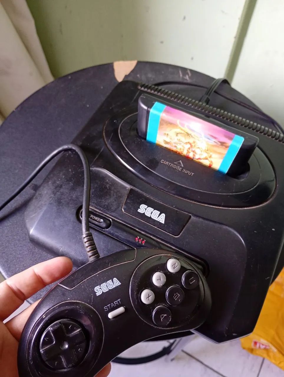 Mega Drive III Com 1 controle 1 jogo e cabos  - Foto 5