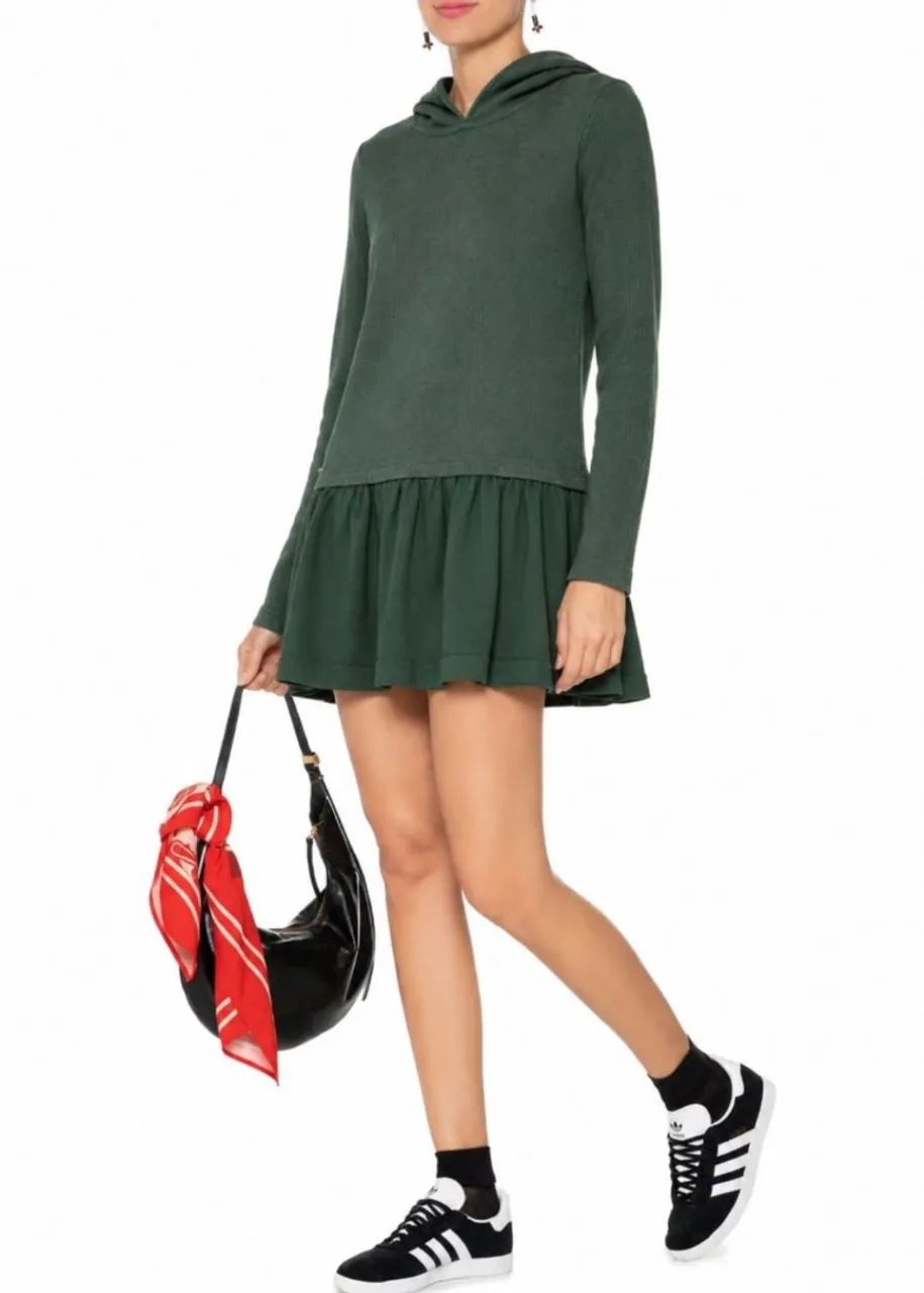 Vestido Carmim - Moletom com capuz - Tam M