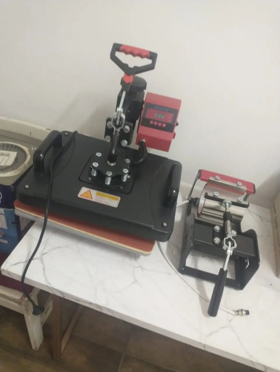 [KIT COMPLETO] Prensa Térmica 8 em 1 Mecolour + Impressora Sublimática Brother SP1 - Foto 4