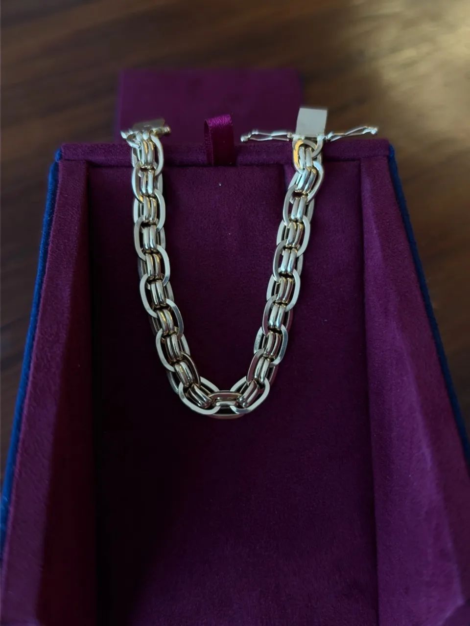 Pulseira imperador ouro 18K - Foto 3