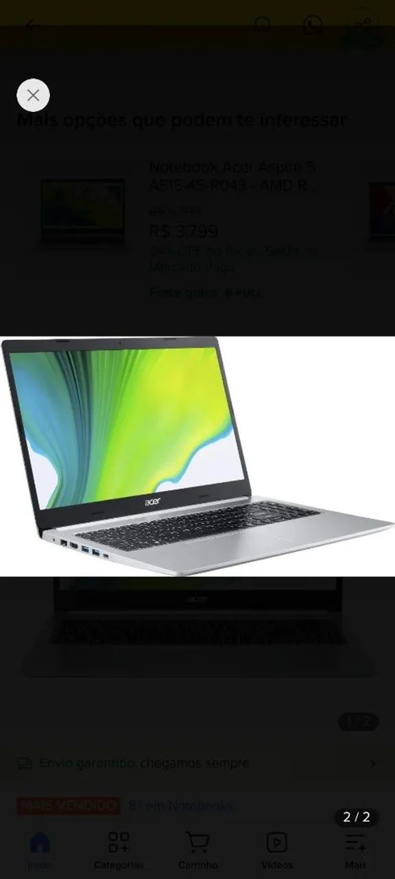Notbook Acer Aspire