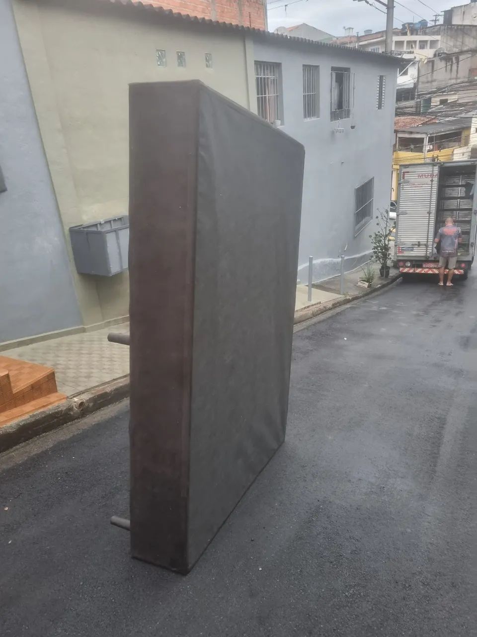 Cama box casal com colchão 