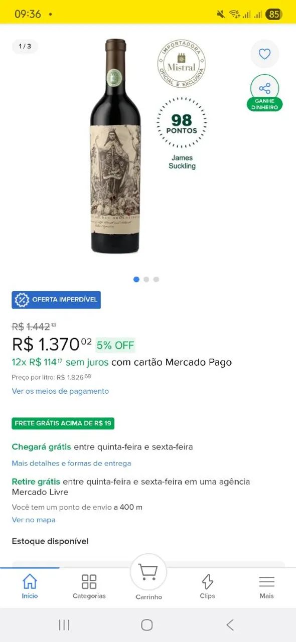 VINHO CATENA ZAPATA CABERNET E MALBEC - Foto 2