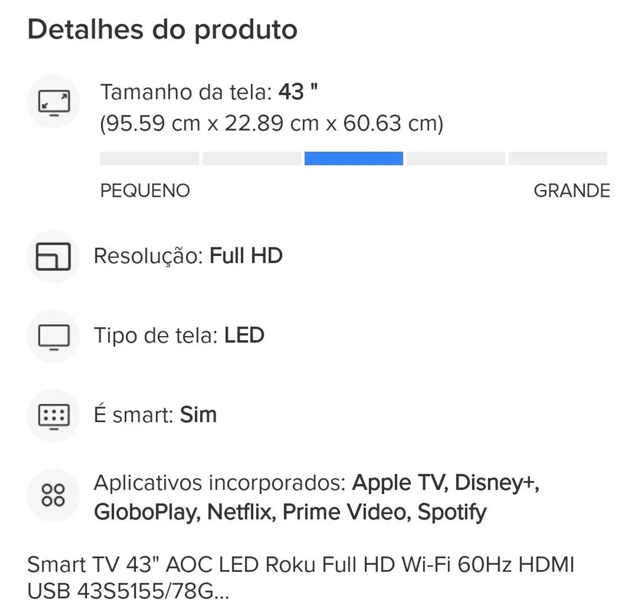 Smart TV Roku 43'' - Foto 3