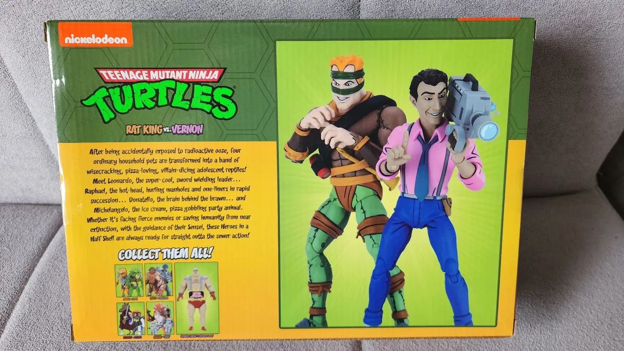 Teenage Mutant Ninja Turtles NECA Rat King vs Vernon - Lacrado - Foto 3