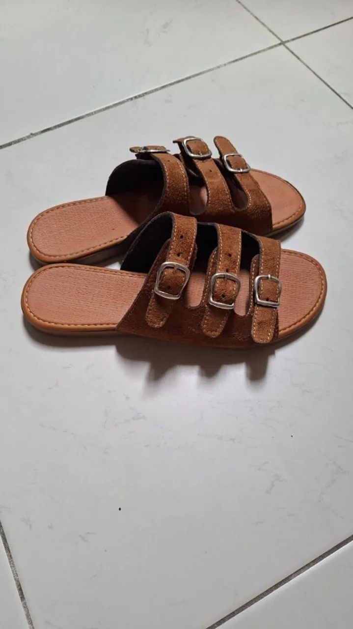 Sandália marrom - Foto 2