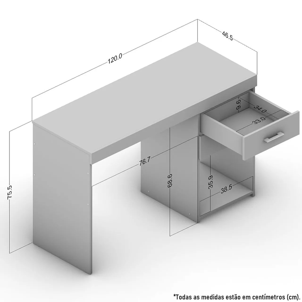 Mesa e cadeira para estudar para concurso  - Foto 2
