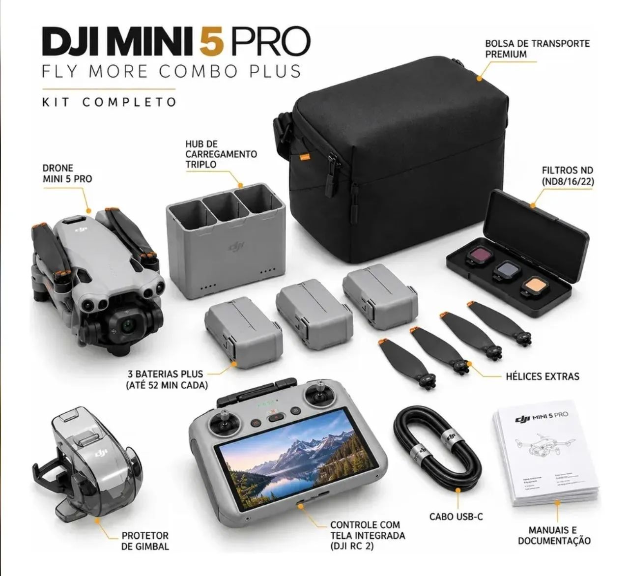 Drone DJI Mini 5 Pro Combo Plus - Foto 3
