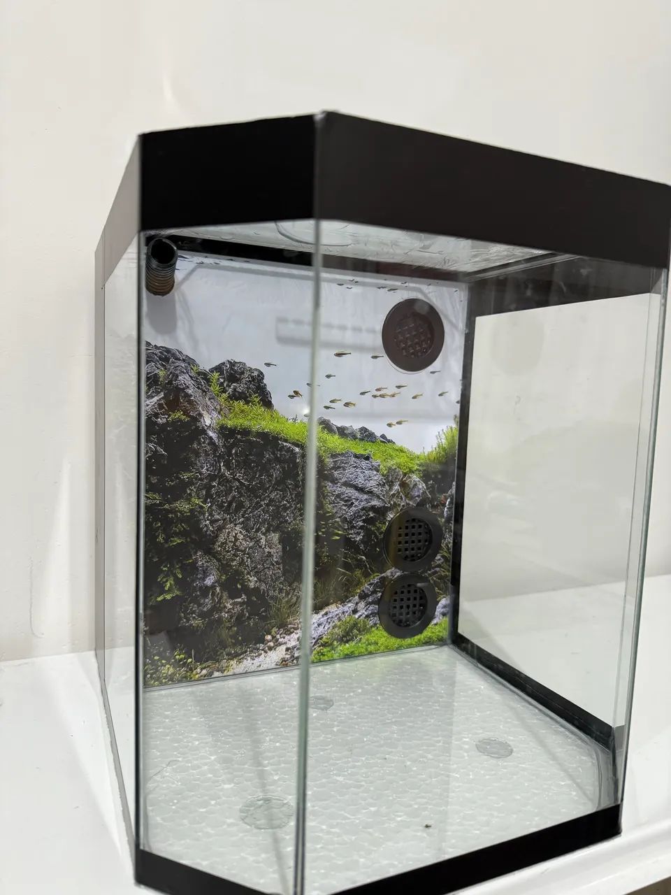 Aquário sextavado com sump de filtragem traseiro novo  - Foto 2