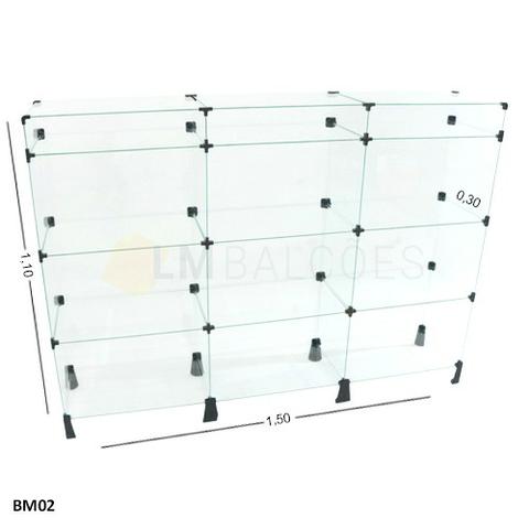 Balcão com porta bijuterias 1,50 x 1,10 x 0,30 frete gratis SP