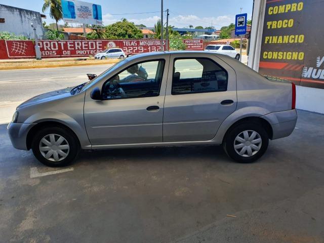 Renault - Logan Authentique 1.0 Flex, Ar, Dh, Vid, Trava, Som, Alarme, Revisado, Garantia - Foto 4