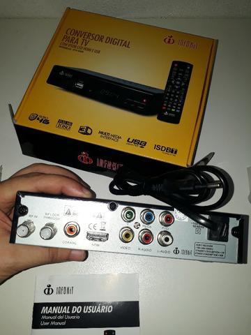 Conversor Digital para TV com visor de Led HDMI e USB Infokit ITV-500 - Foto 4