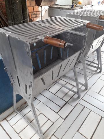 Churrasqueira de alumínio batido - Foto 2