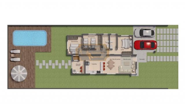 Casa alto padrão, 3dorm c/ suíte, churrasqueira e piscina. - Foto 2