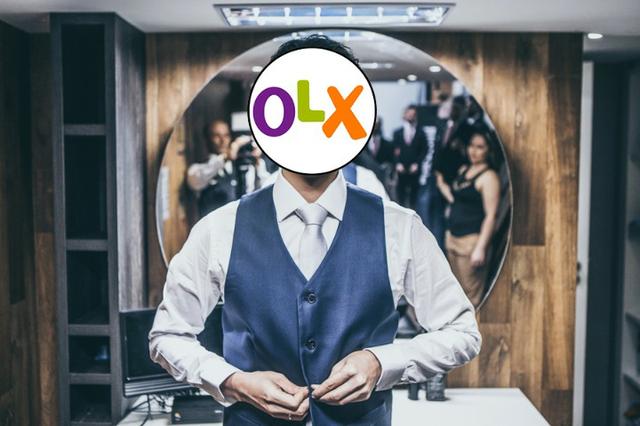 Terno + Colete para Casamento: Marca Raffer (Azul Marinho) - Foto 3