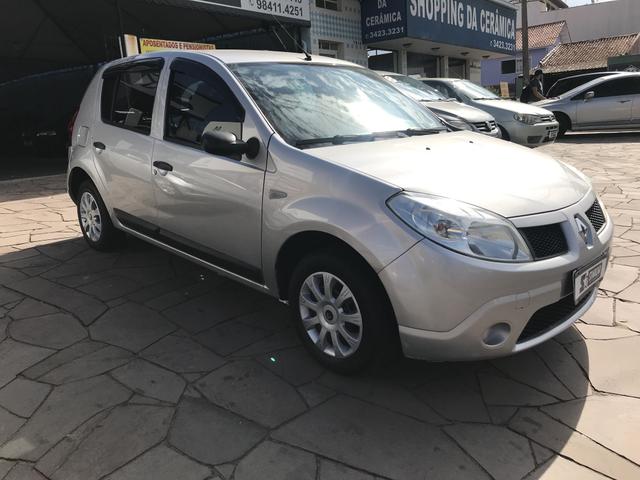 Renault Sandero 1.6 completo 2008 IPVA 2020 pago - Foto 3
