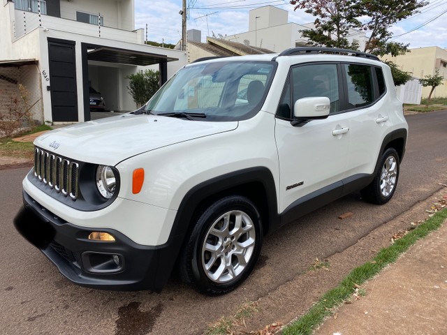 JEEP RENEGADE LONGITUDE 2017 BRANCO BAIXA KM