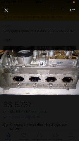 Cabecote Volkswagen tiguan/jeta 2.0 tsi 