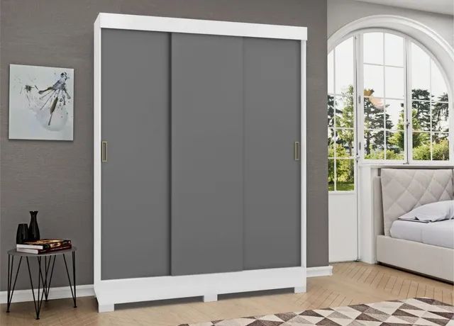 Guarda Roupa Palermo 3 Portas de correr **novo na caixa** - Foto 3