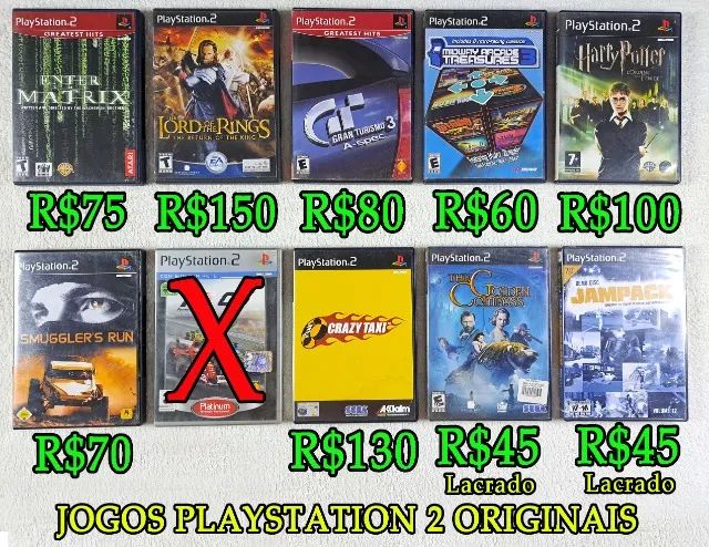 Jogos Novos de Ps2 Mídias Multilaser Alta Qualidade, Pack Jogos de Corrida  para Ps2, Jogo de Videogame Nunca Usado 84153375