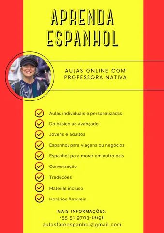 Aulas de espanhol individuais