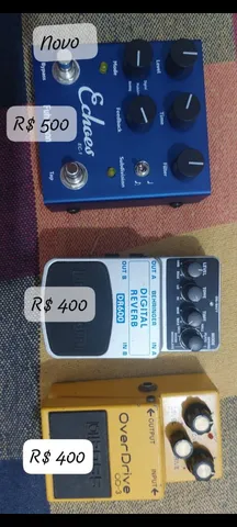 Kit 2 Pedal Guitarra Delay Analog Echo + Psico Vibe Fuhrmann :  : Brinquedos e Jogos