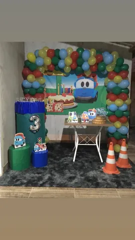 Conjunto Léo o Caminhão Suspensório e Gravata Festa Infantil