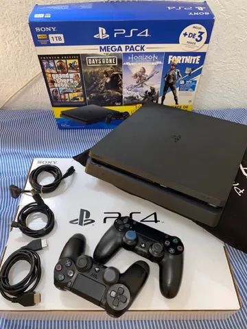 Playstation 4 Ps4 Semi Novo 1TB + 2 Controles Originais + GTA V