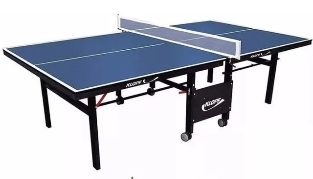 Mesa de ping pong Klopf 1009 fabricada em MDF cor azul