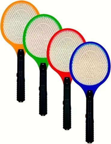 Raquete Mata Mosca e Mosquito Elétrica Recarregável - Foto 5