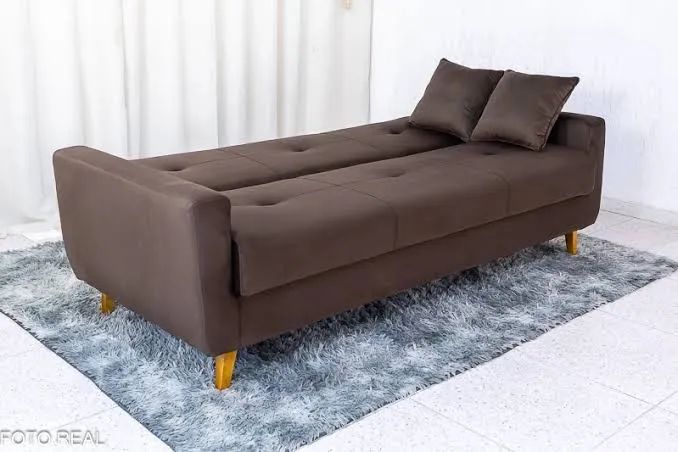 Sofá cama com baú marrom 2.07 cm / FRETE GRÁTIS  - Foto 2
