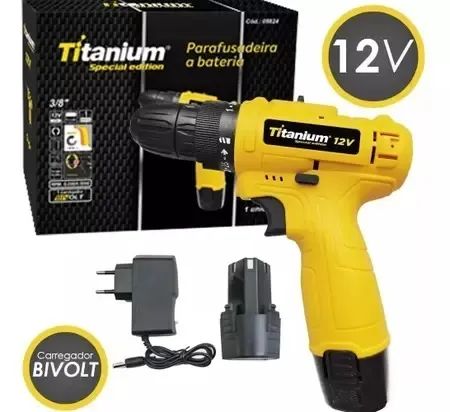 (NOVO) Parafusadeira Titanium Special Edition 12v